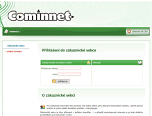 Tablet Screenshot of info.cominnet.cz